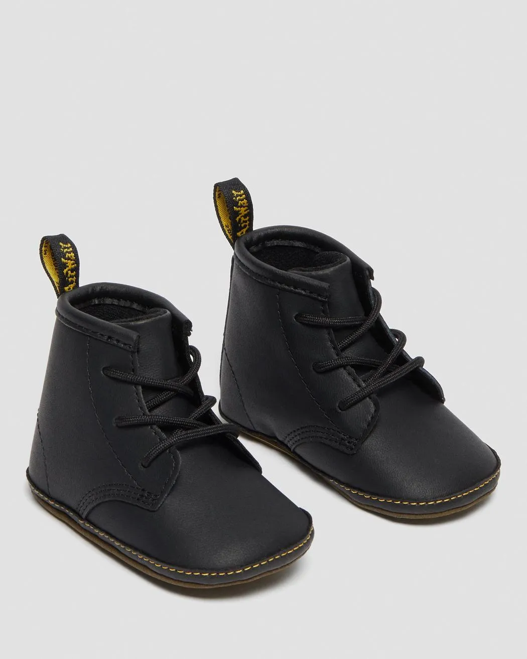 1460 Crib Baby Leather Booties Black