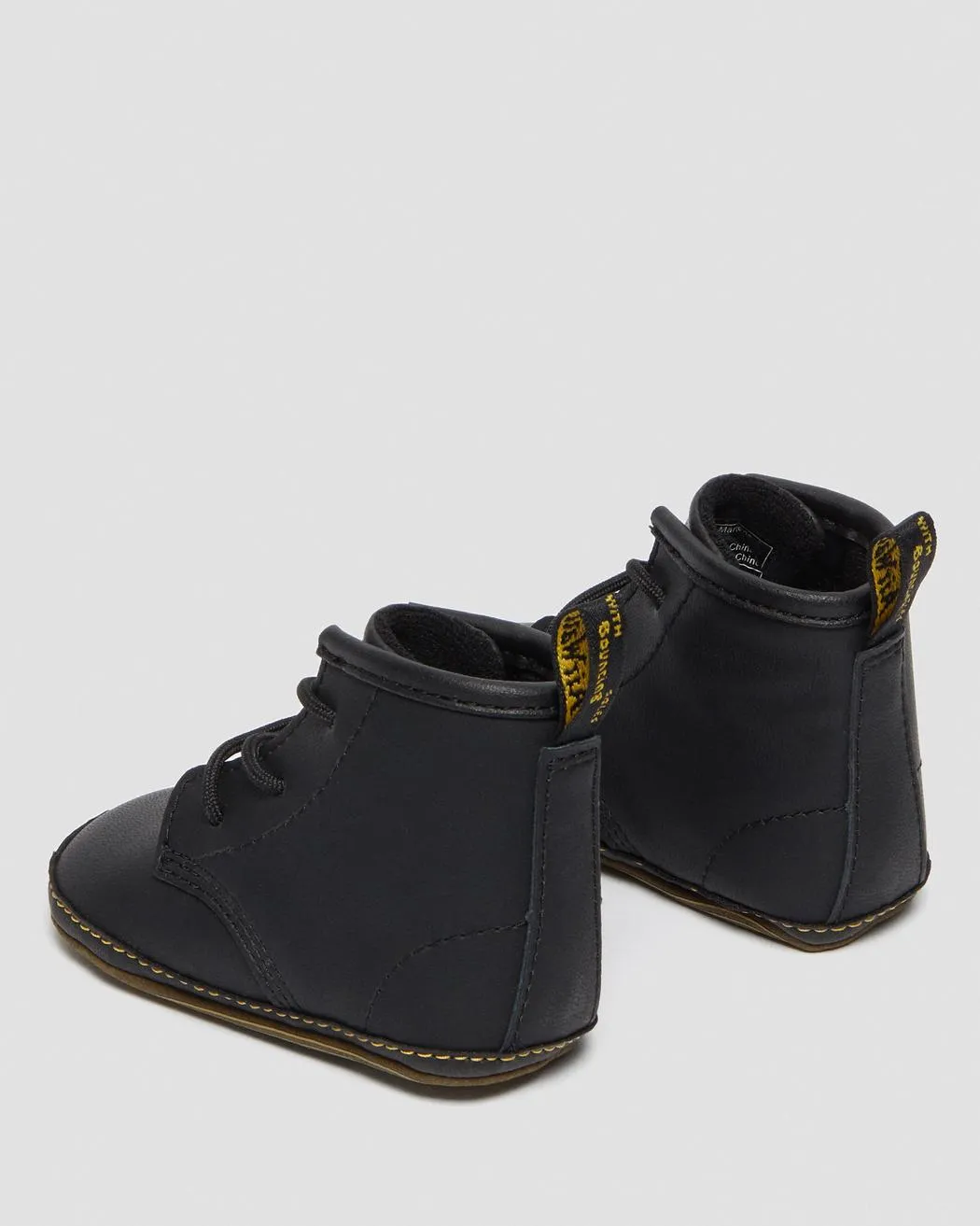 1460 Crib Baby Leather Booties Black