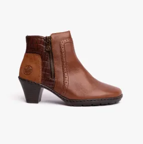 57186-24 Womens Leather Boots Brown