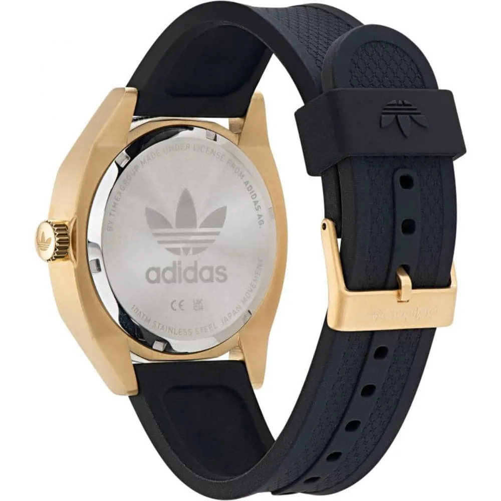 ADIDAS AOFH22002 BLACK RUBBER STRAP MEN WATCH