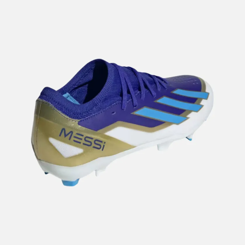 Adidas X Crazyfast Messi League Firm Ground Unisex Football shoes -Lucid Blue/Blue Burst/Cloud White