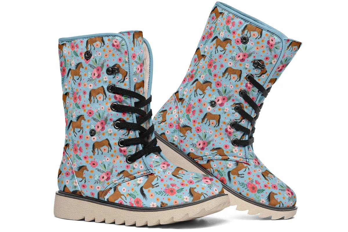 Arabian Horse Flower Polar Vibe Boots