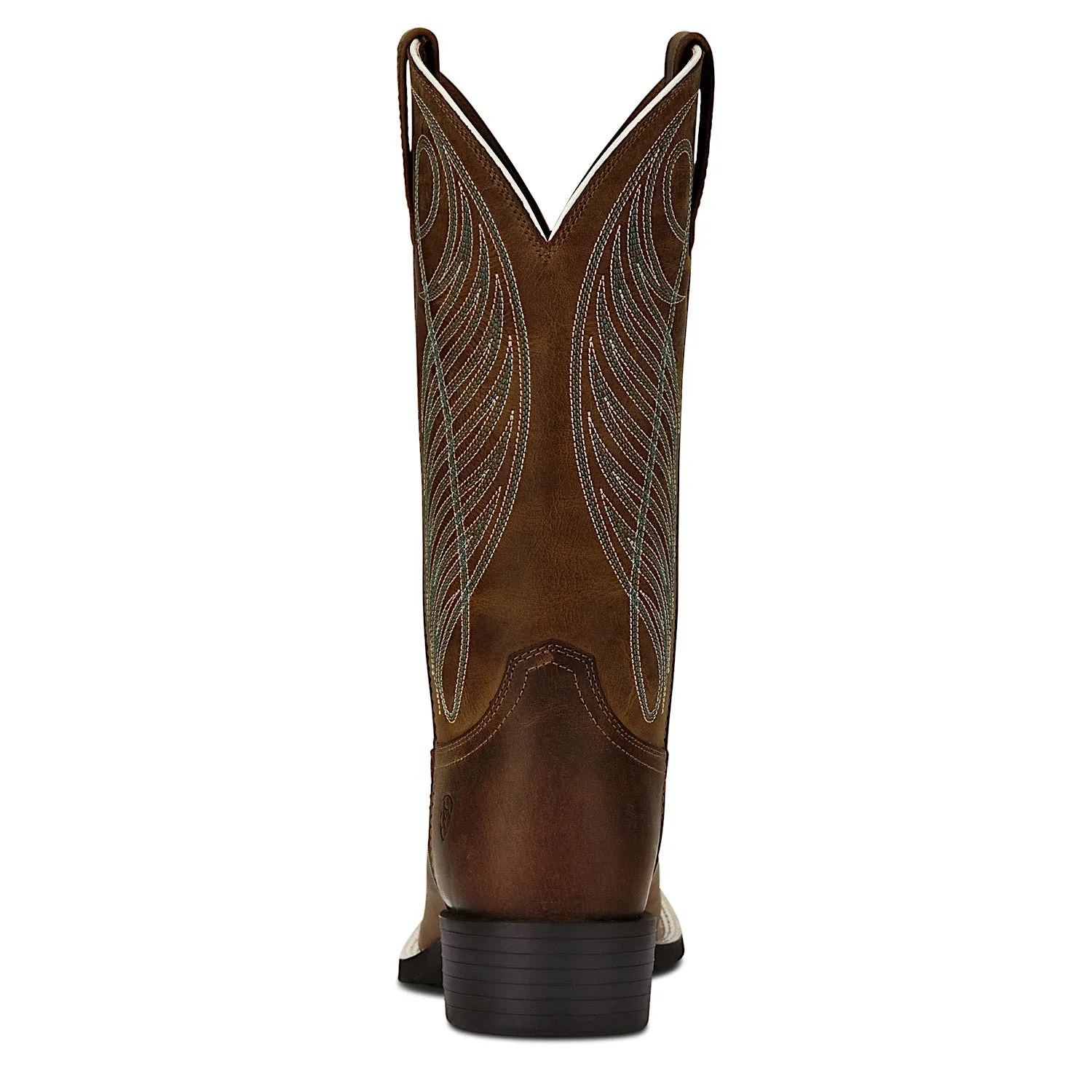 Ariat Womens Round Up Wide Square Toe Powder Brown