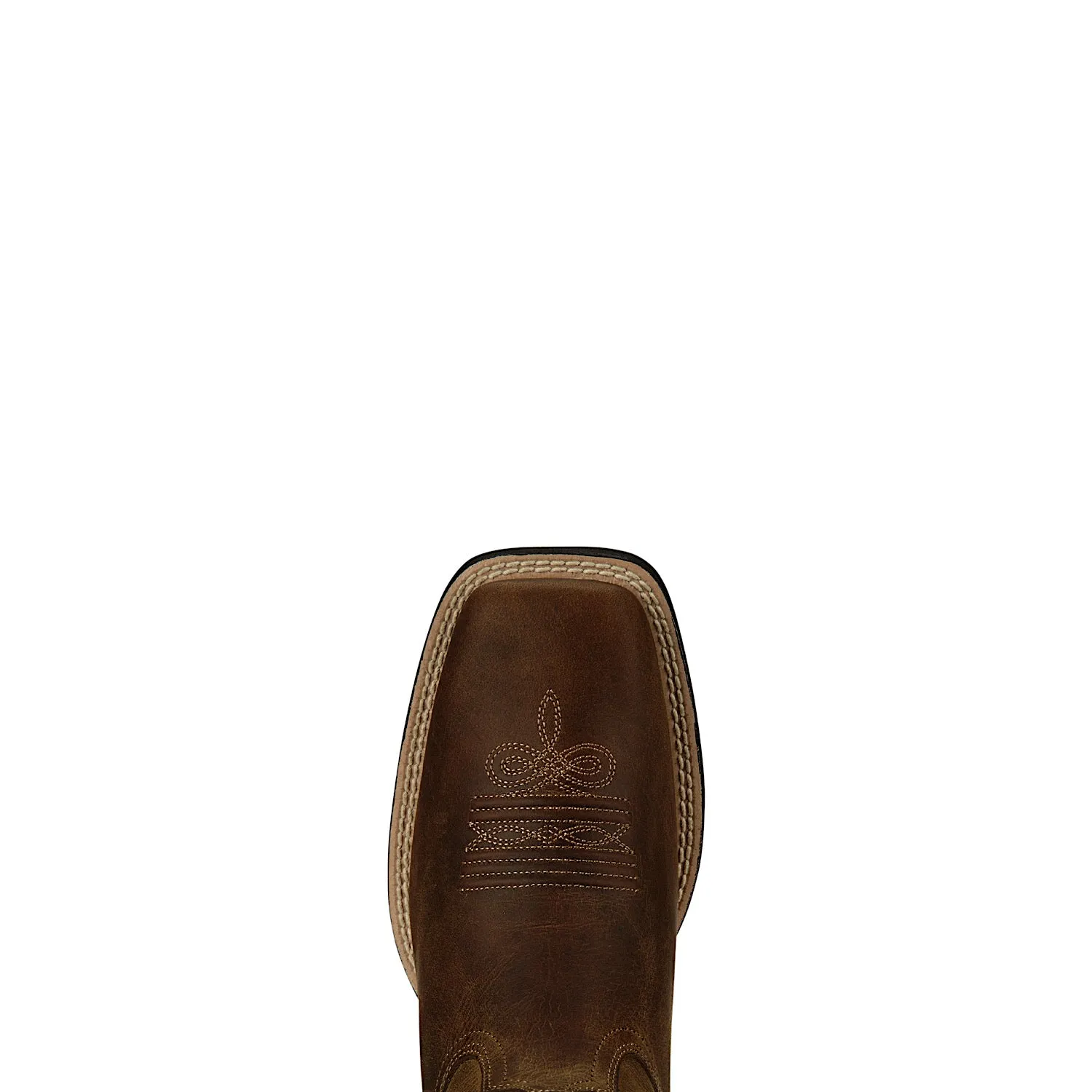 Ariat Womens Round Up Wide Square Toe Powder Brown