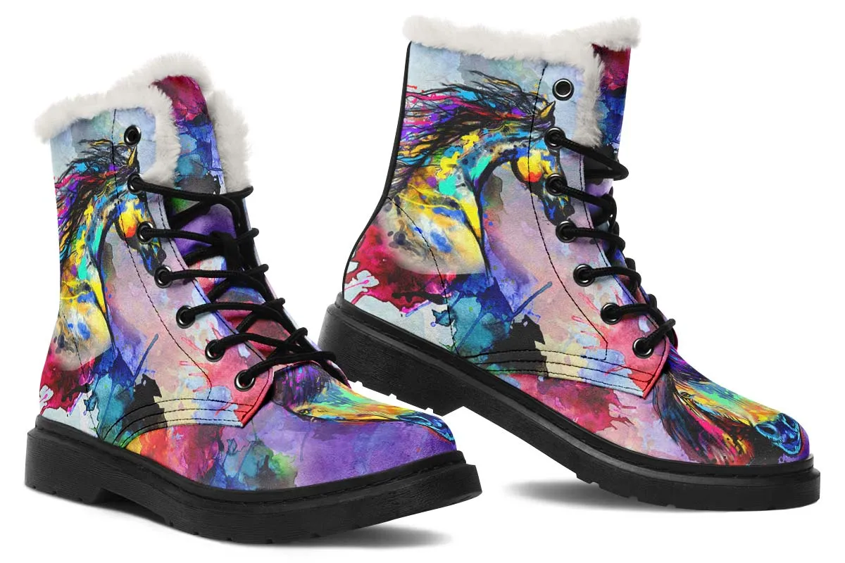 Artistic Horse Winter Boots