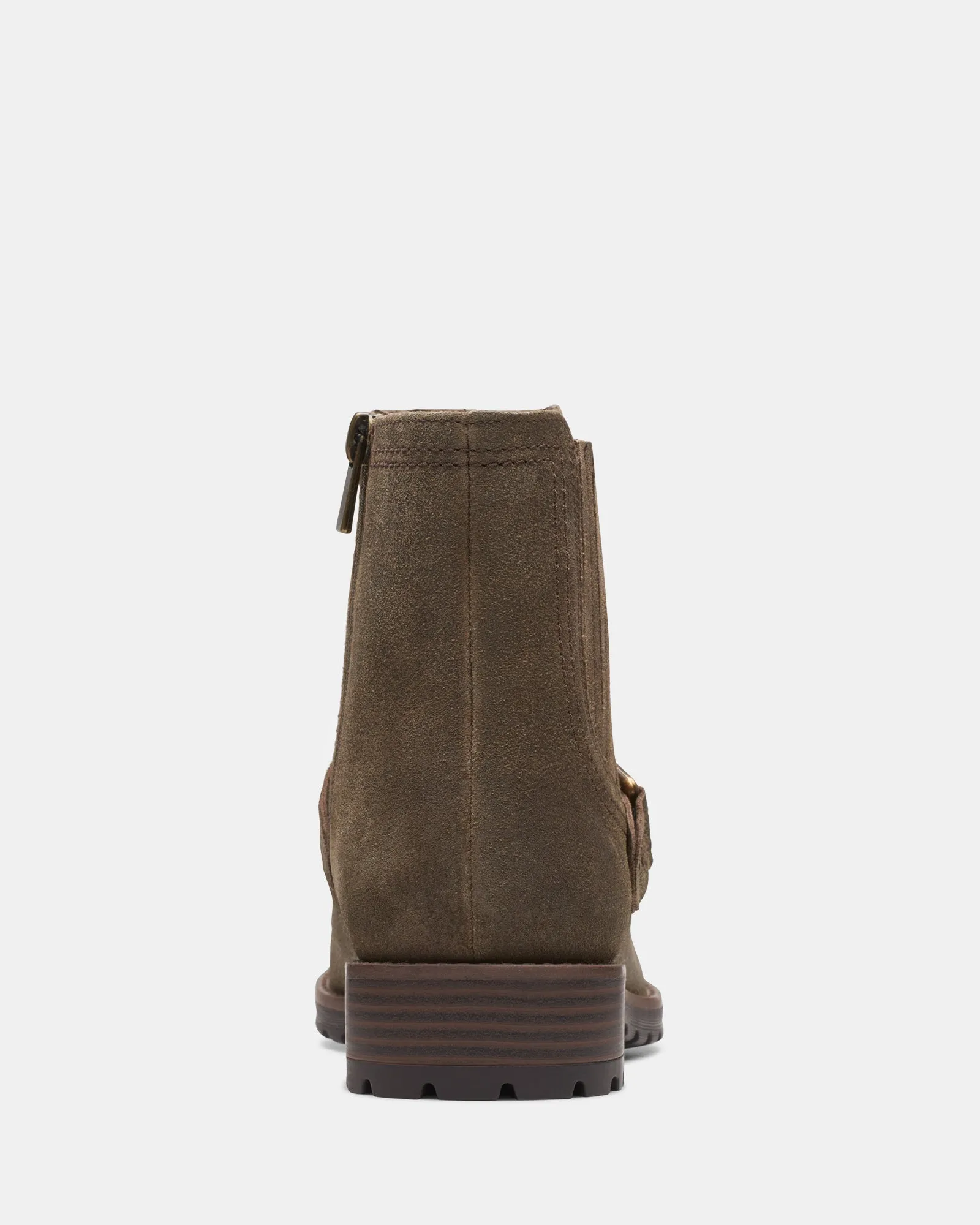 Aspra Buckle Dark Olive Suede