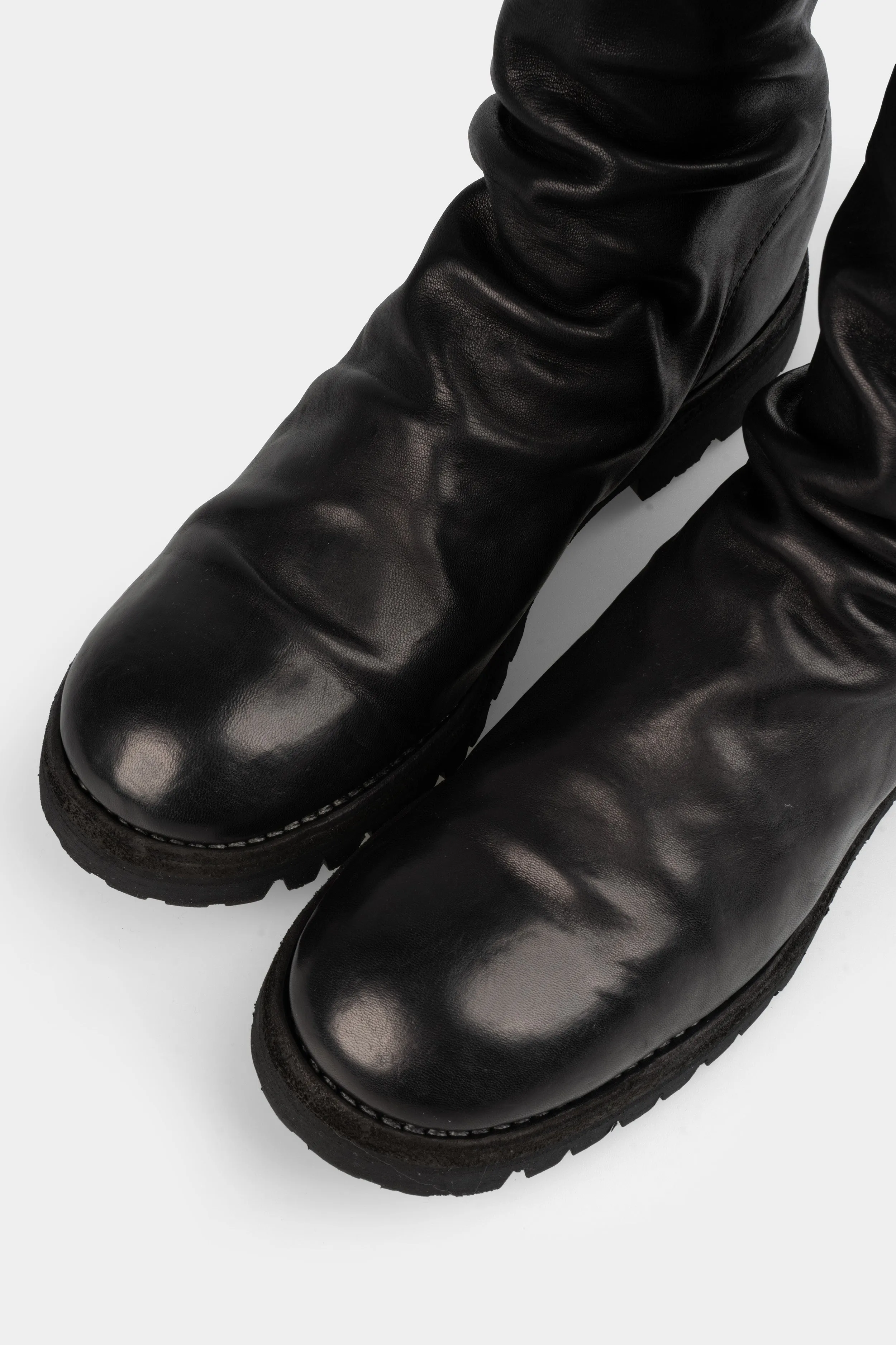 Back zip high top boots | 788VX