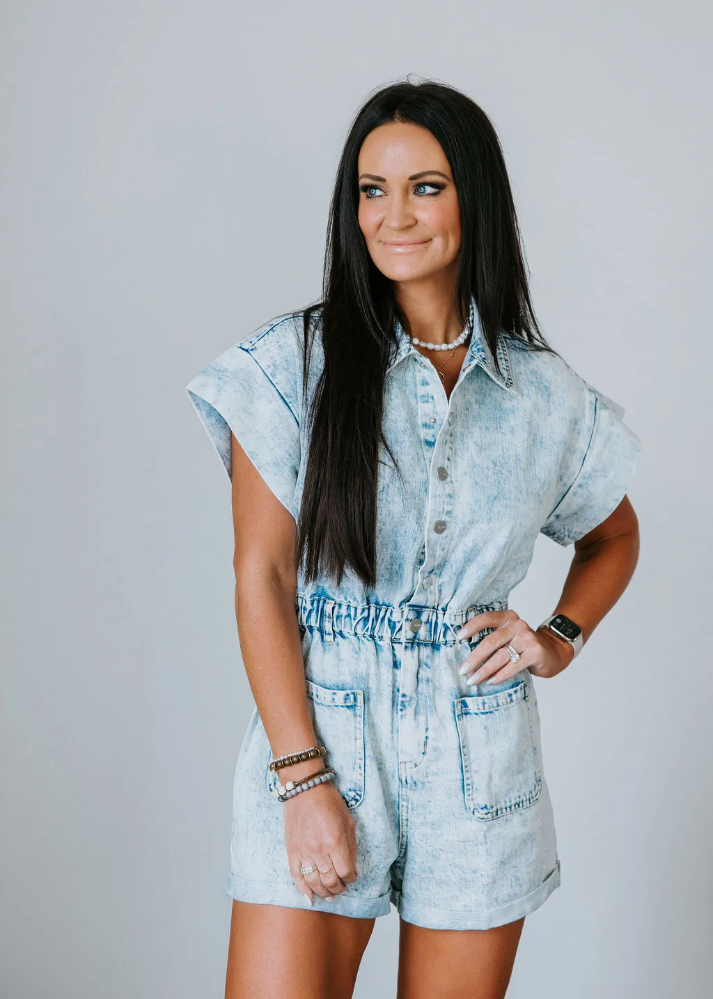 Beau Denim Romper