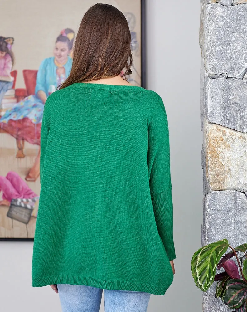 Bee Maddison Chelsea Knit Emerald