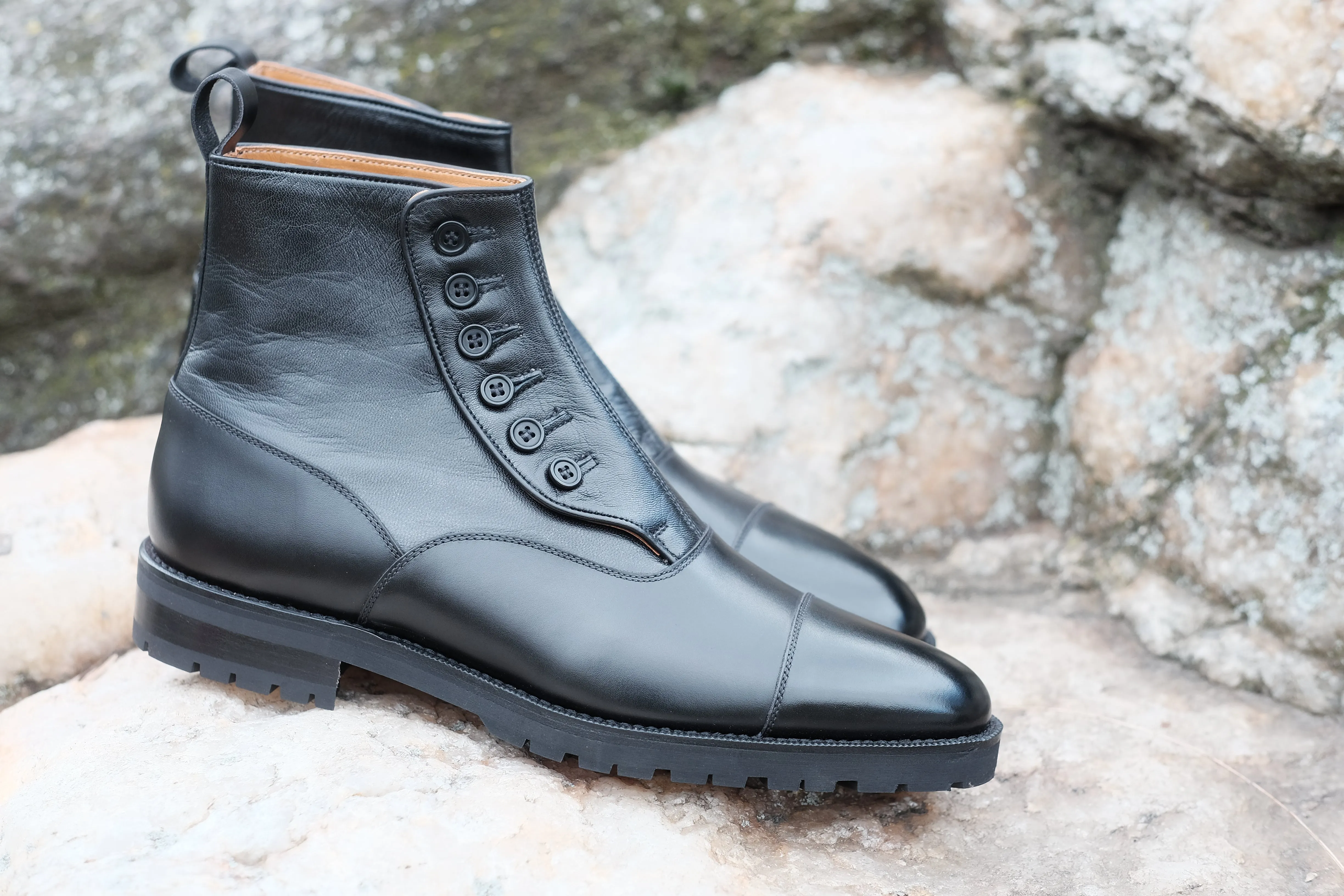 Bellevue - MTO - Black Calf / Black Soft Calf - TMG Last - Commando Sole