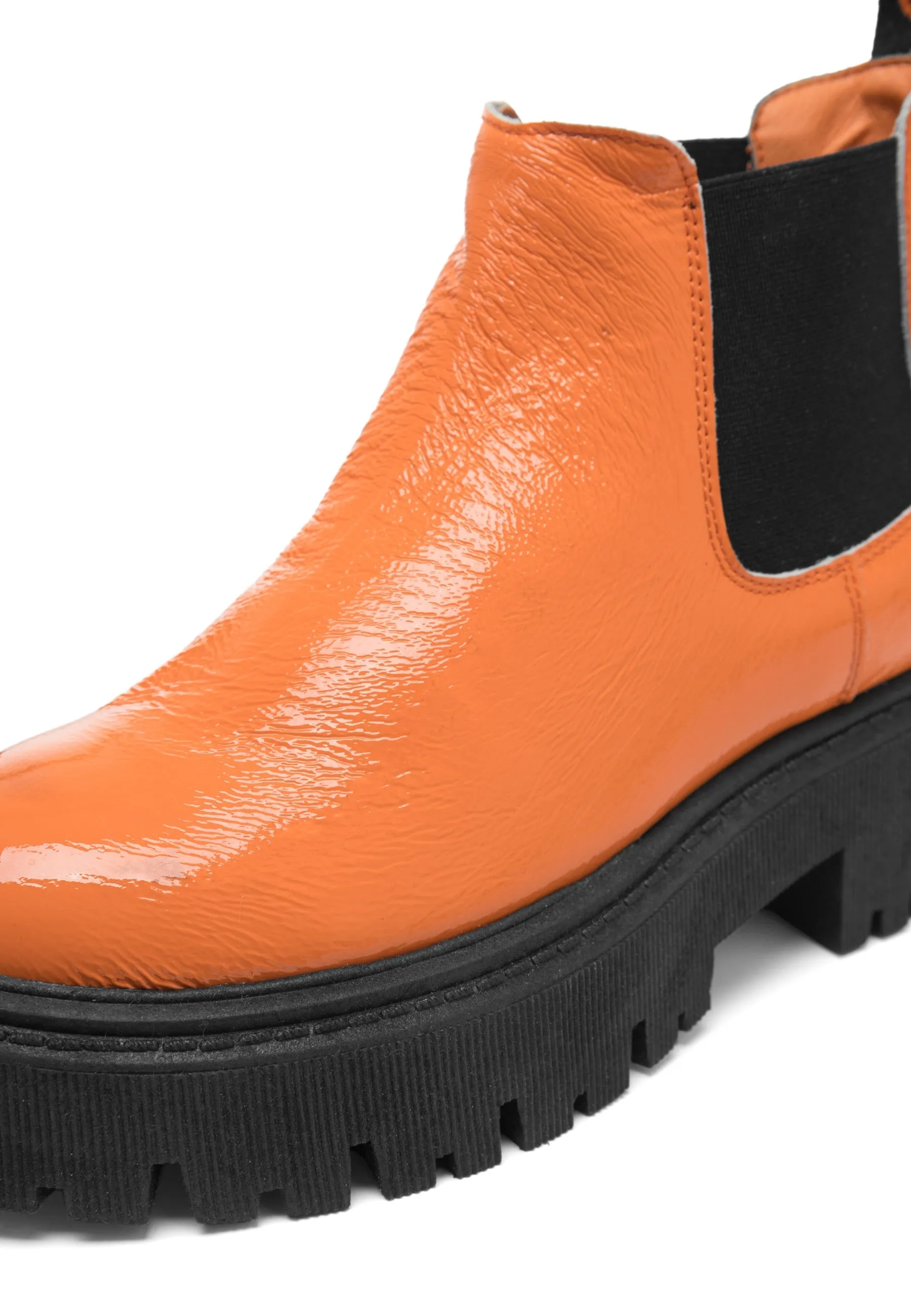 Biagarbi Orange Low Chelsea Boots