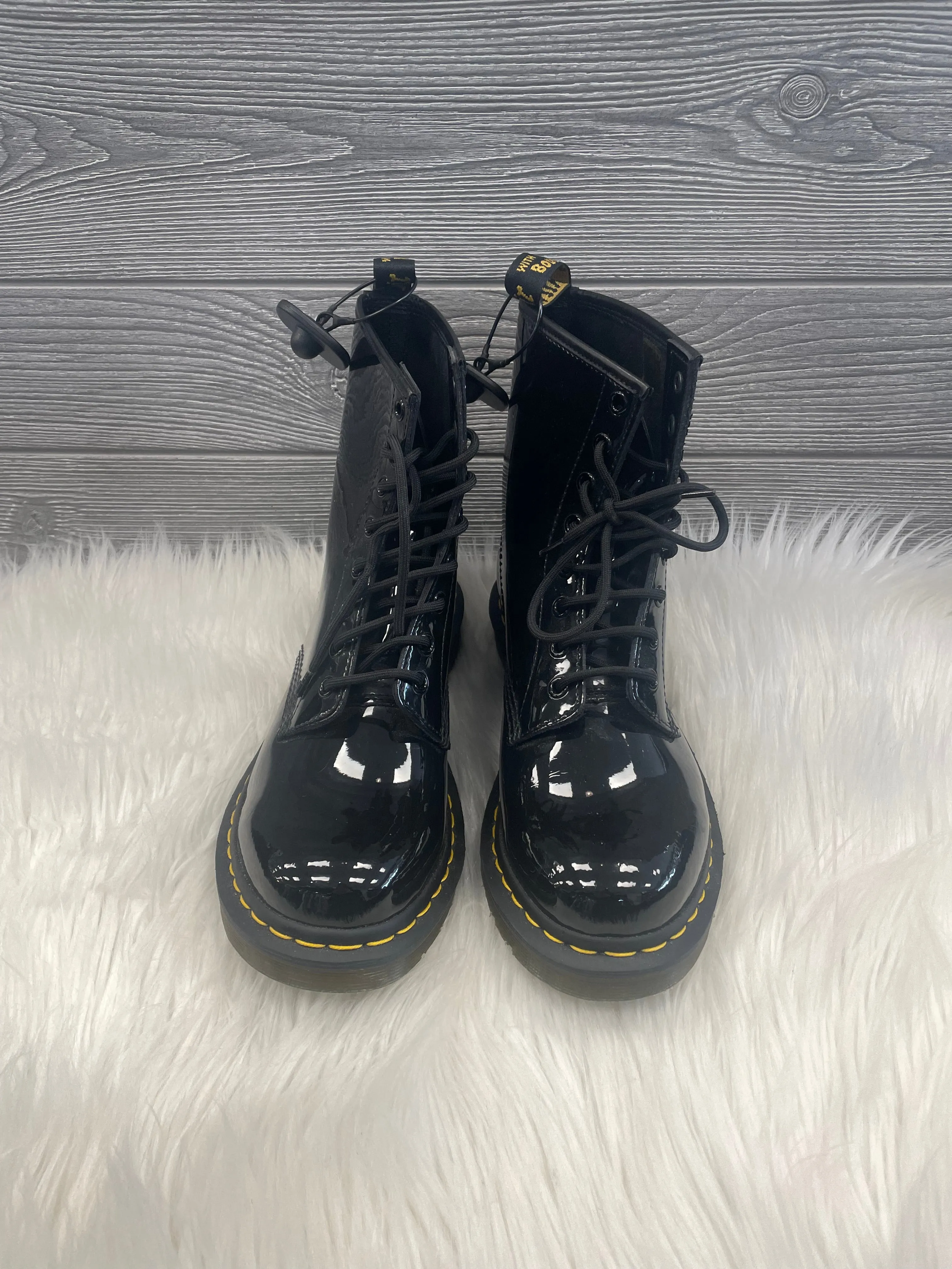 Black Boots Combat Dr Martens, Size 10