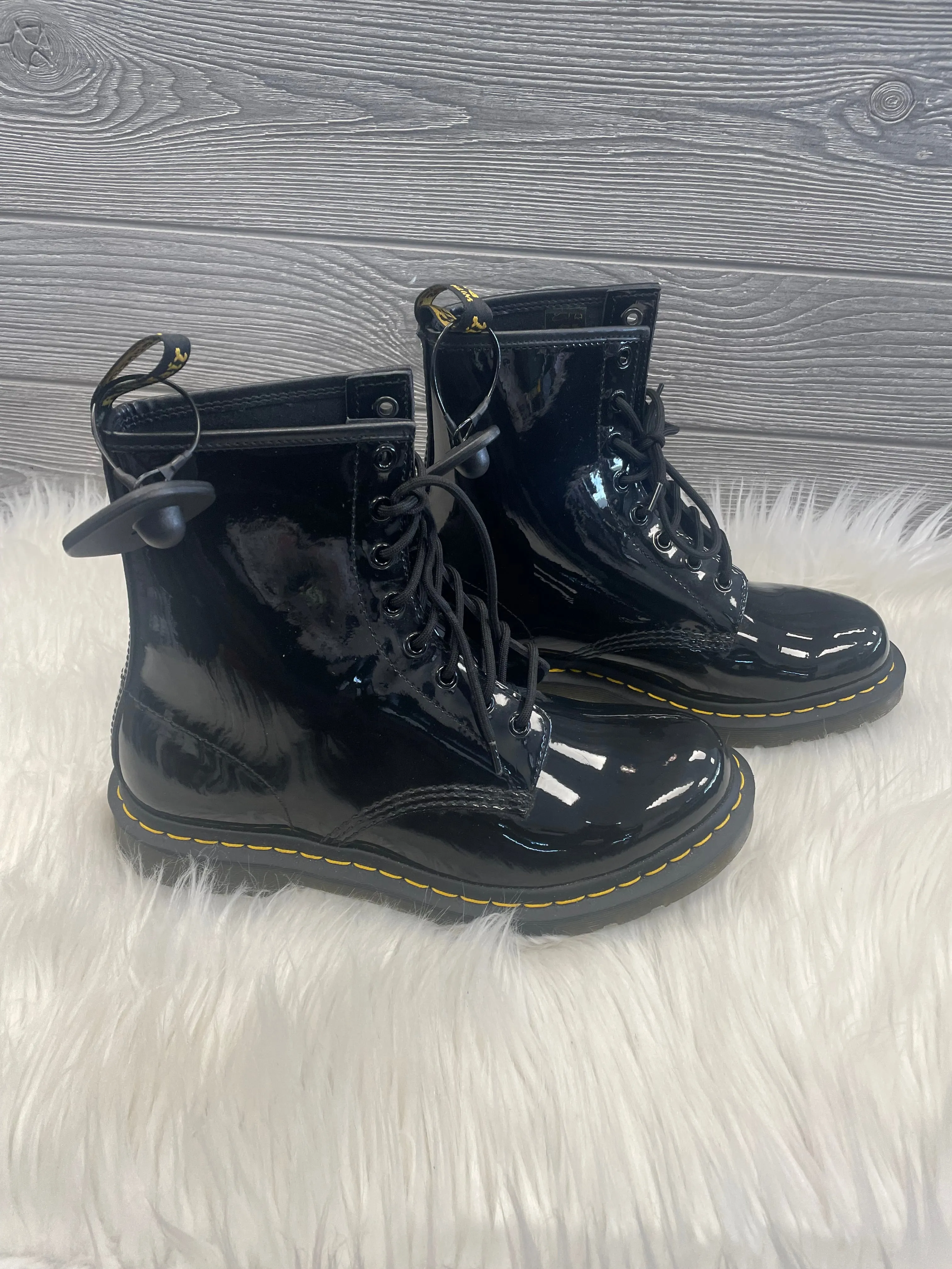 Black Boots Combat Dr Martens, Size 10