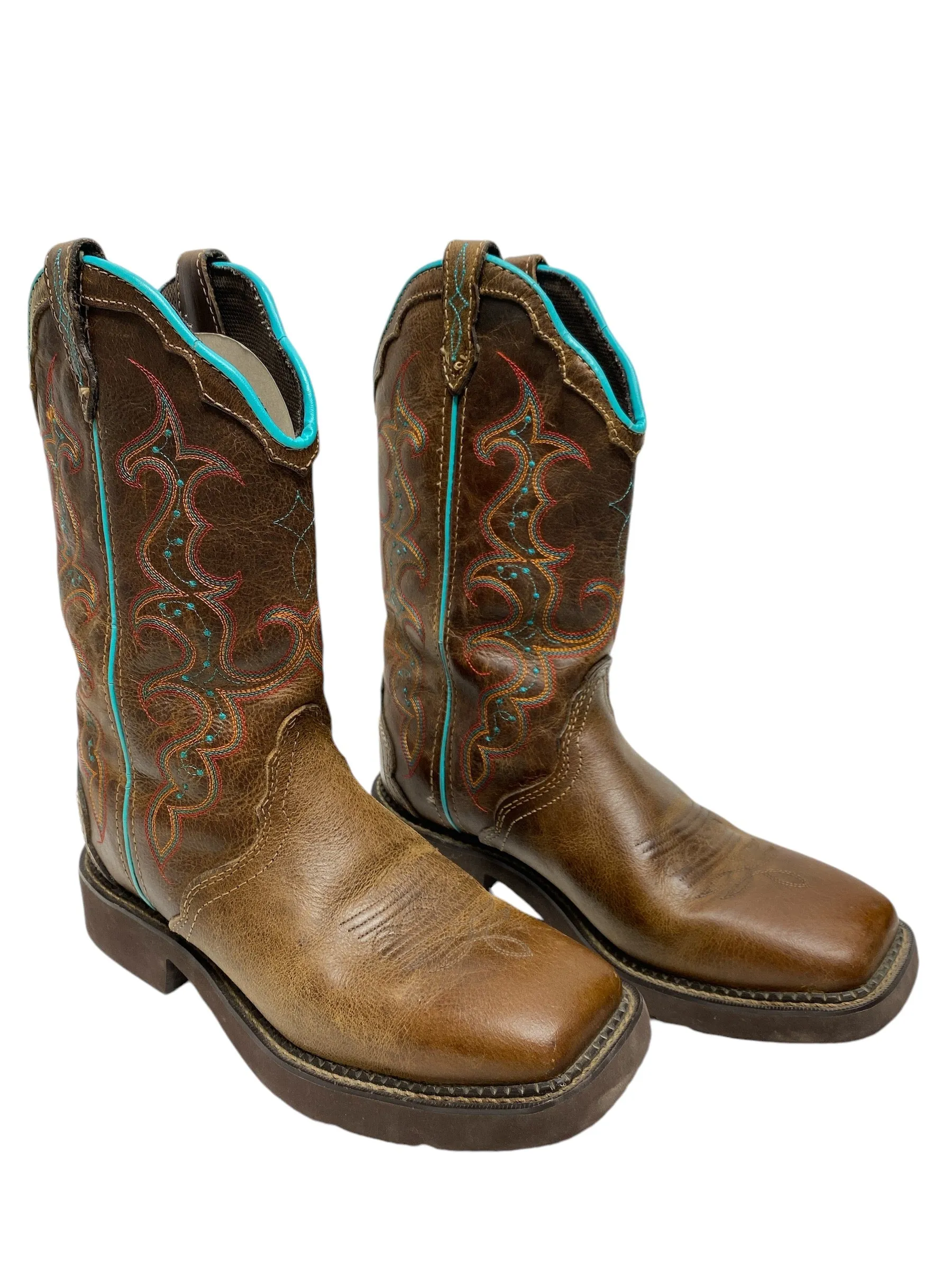 Boots Western By Justin In Brown, Size: 10