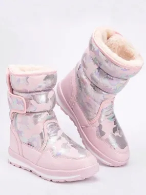 Brave The Cold Metallic Camo Boots by Liv and Mia