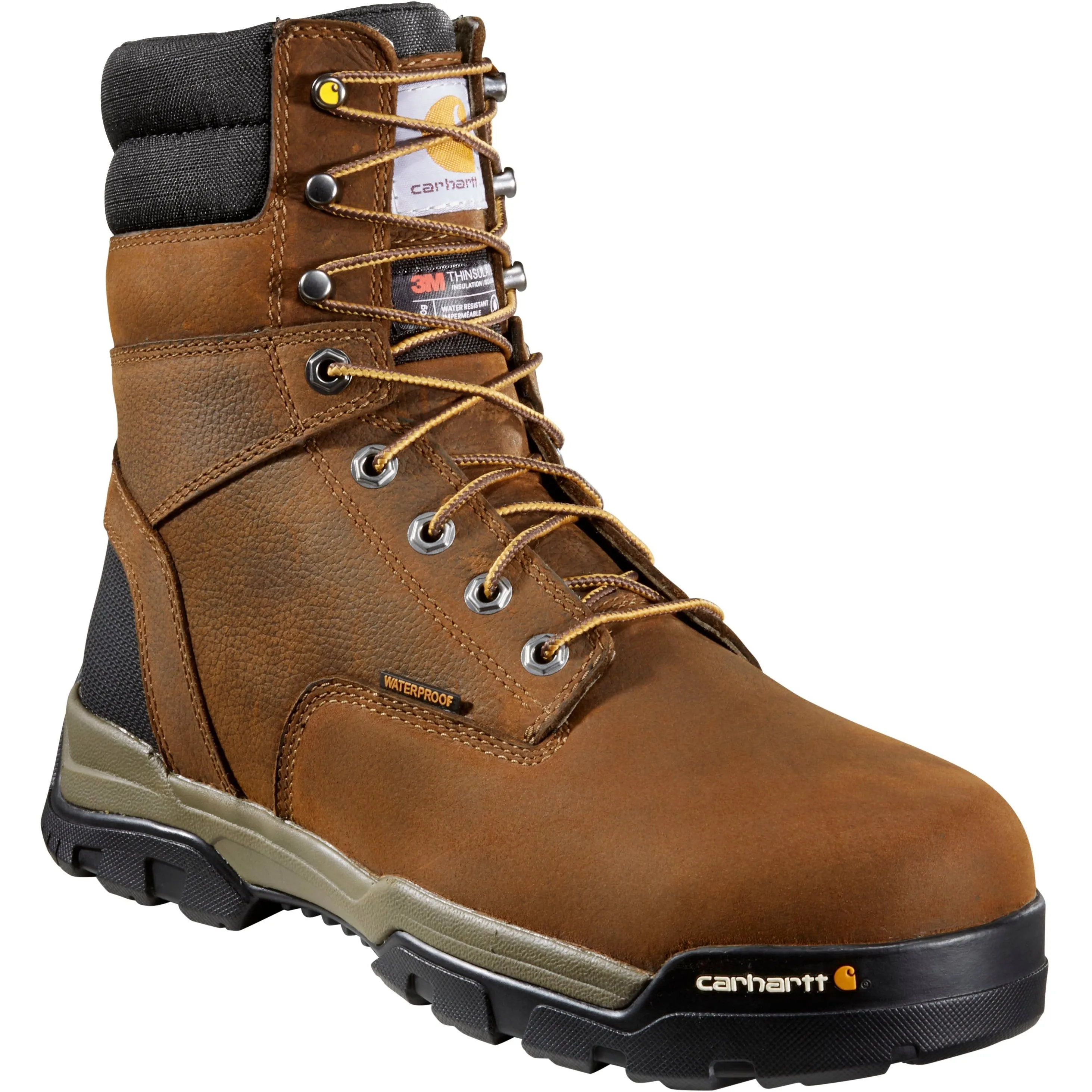 Carhartt Men's Ground Force 8" Soft Toe WP 600G Ins Work Boot- CME8047