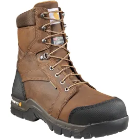 Carhartt Men's Rugged Flex 8" Comp Toe Ins WP Work Boot Brown CMF8389