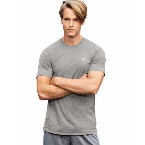 Champion Mens Vapor Cotton Basic Tee Oxford Gray T0351 407Z24 806