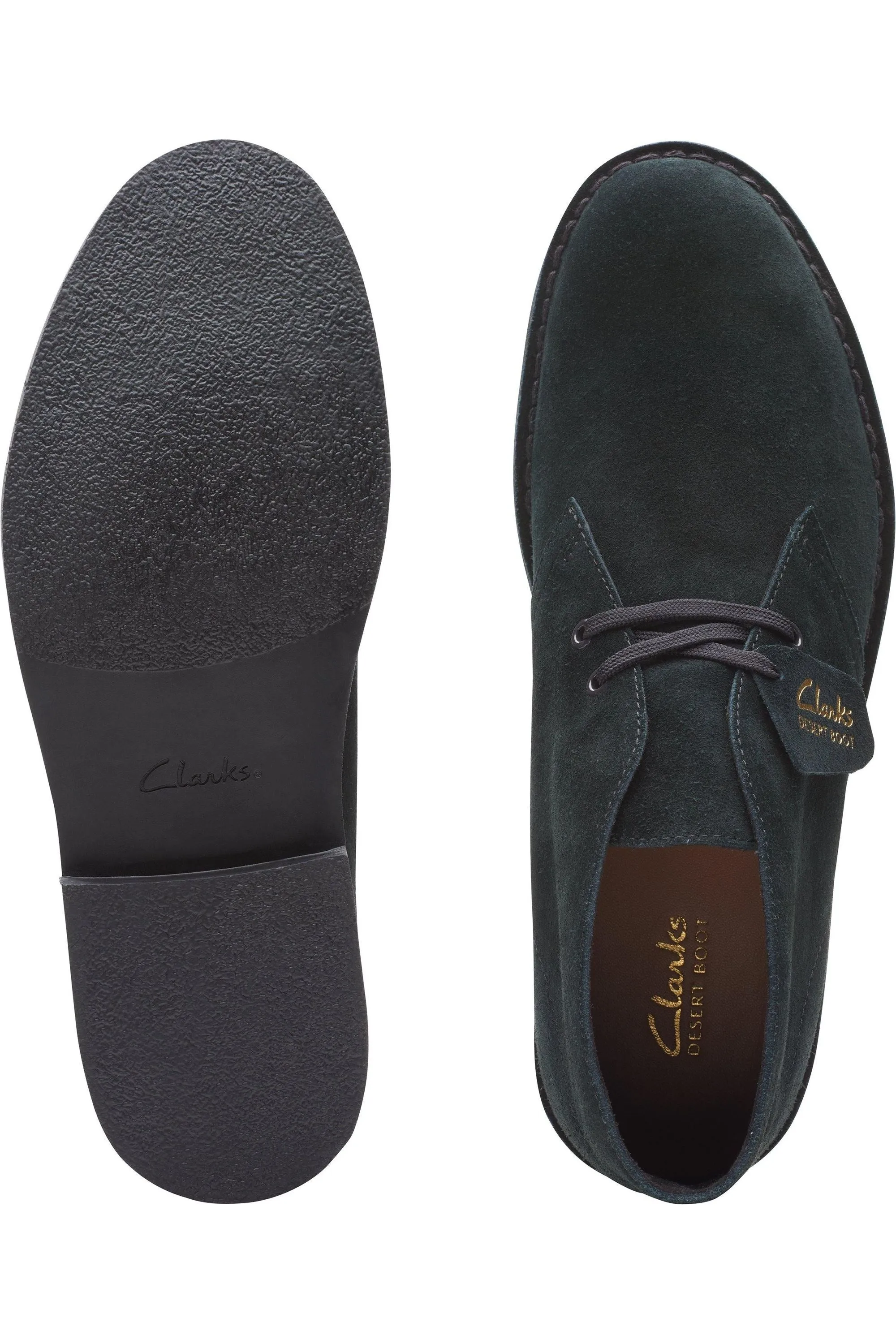 Clarks Desert Boot Evo in Black Suede