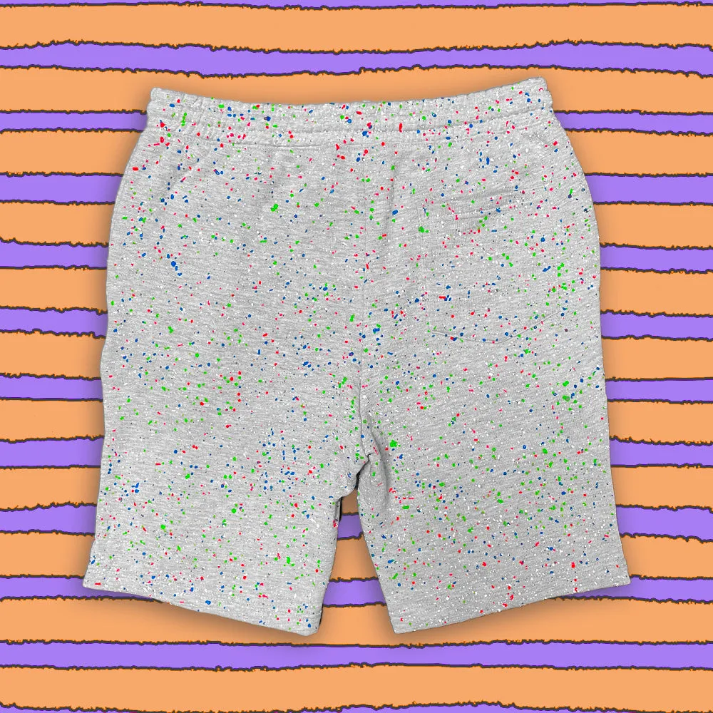 Clean Grey GITD (Glow In The Dark) SPLATTER Shorts