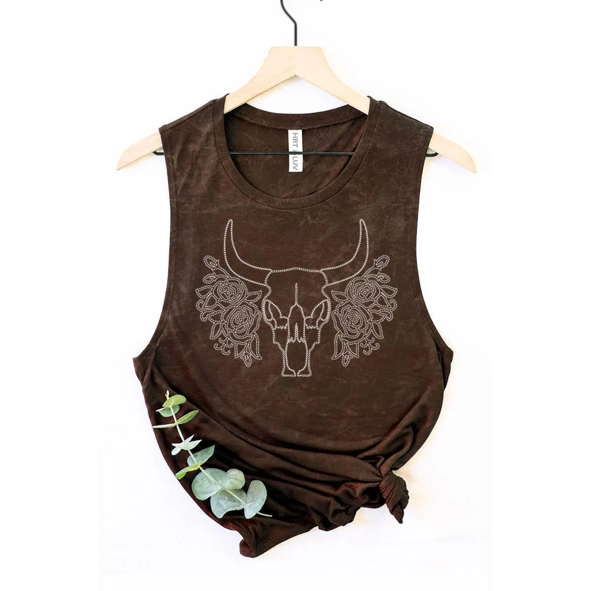 Cowboy Boots Toe Stitch Graphic Tank Top at Bourbon Cowgirl