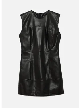 Deluc Sorbaria Leather Dress - Black