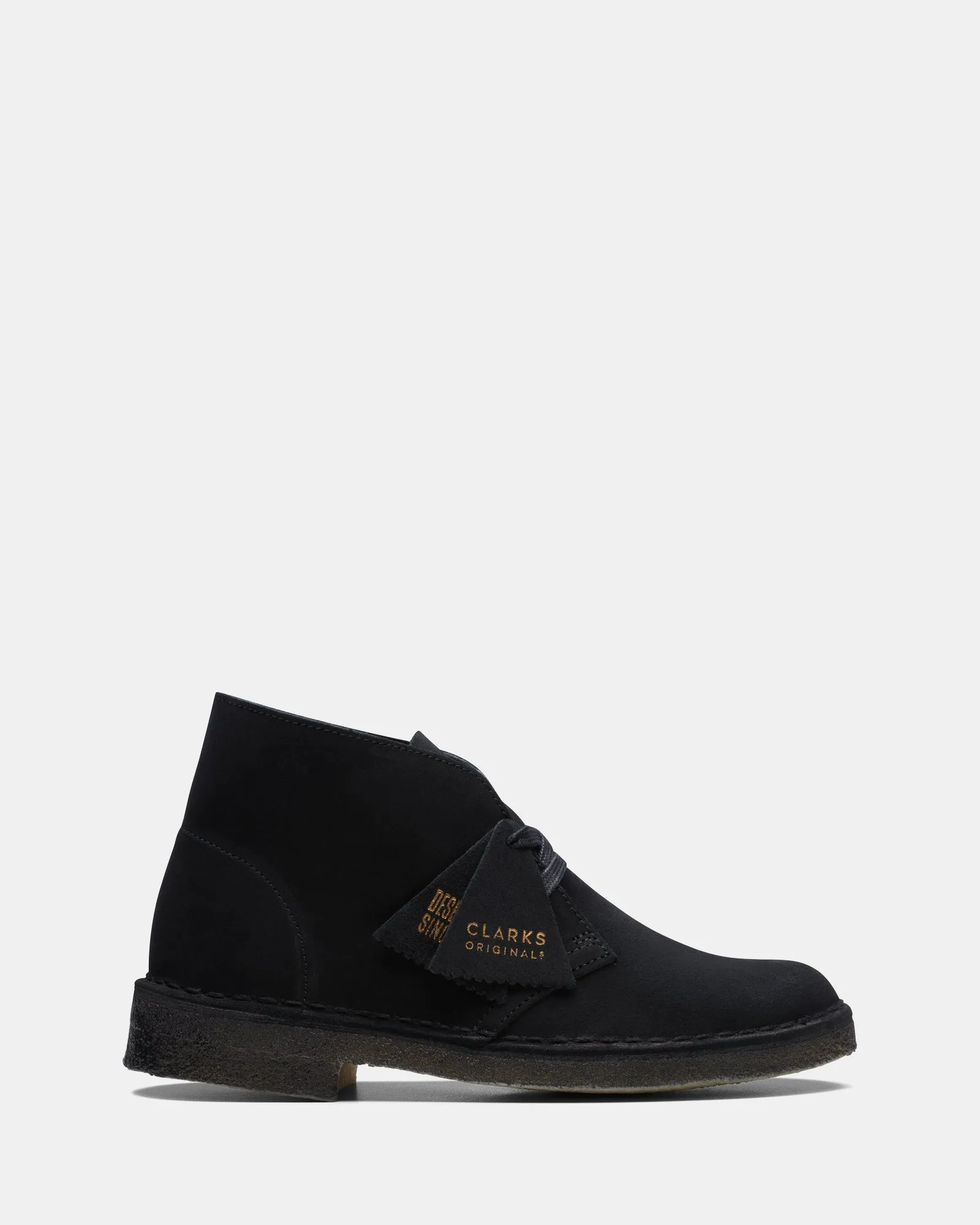 Desert Boot. (W) Black Suede