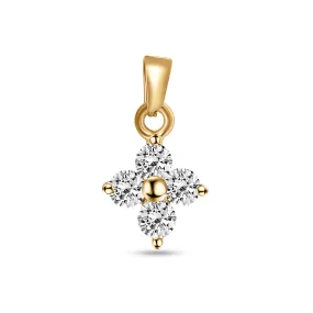 Diamond Clover Charm