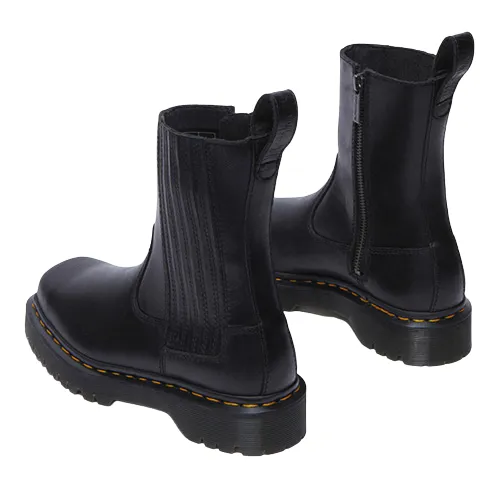 Dr. Martens Ladies Side Zip Ankle Boots - Amaayah - Black