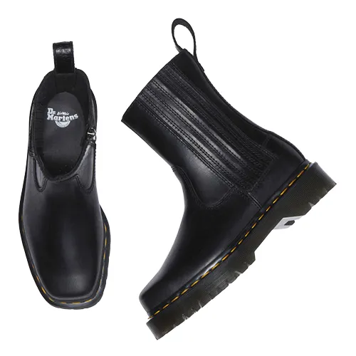 Dr. Martens Ladies Side Zip Ankle Boots - Amaayah - Black