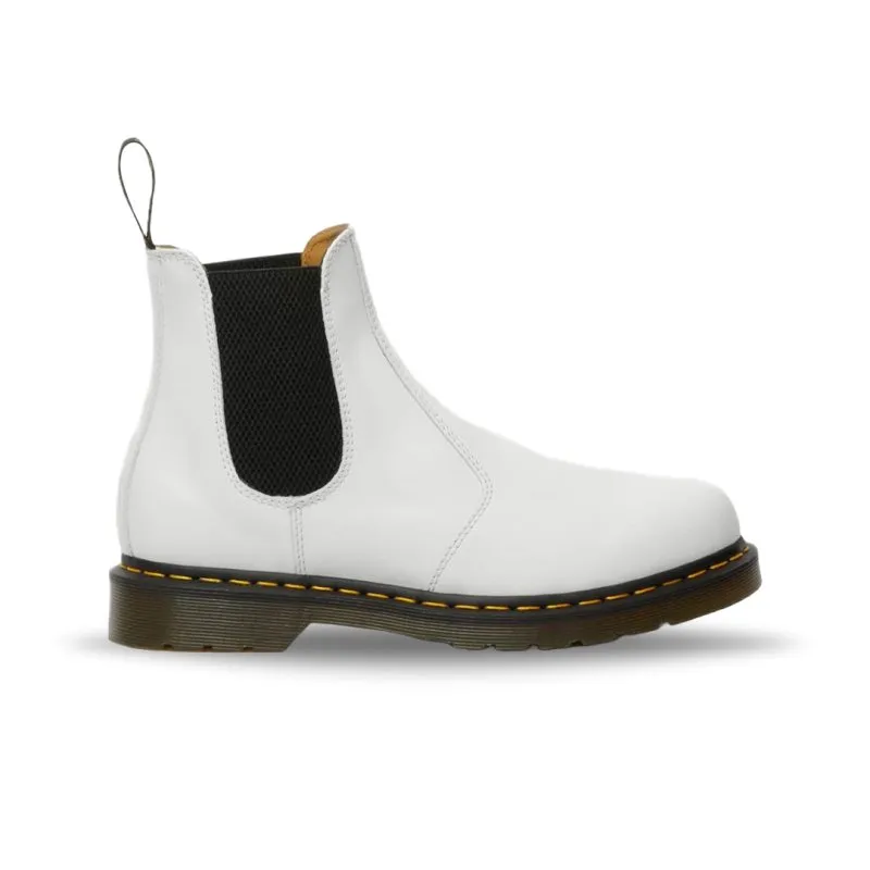 Dr. Martens Women's 2976 Yellow Stitch - White