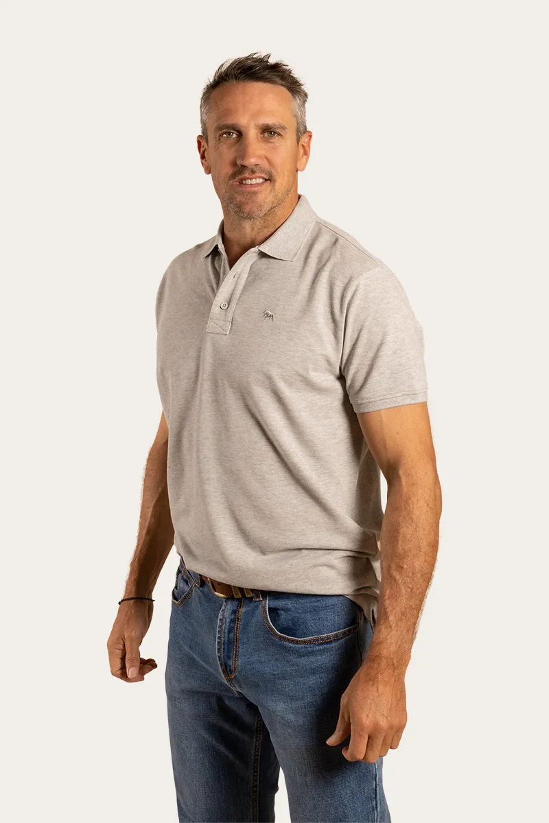 Essential Mens Polo - Grey Marle