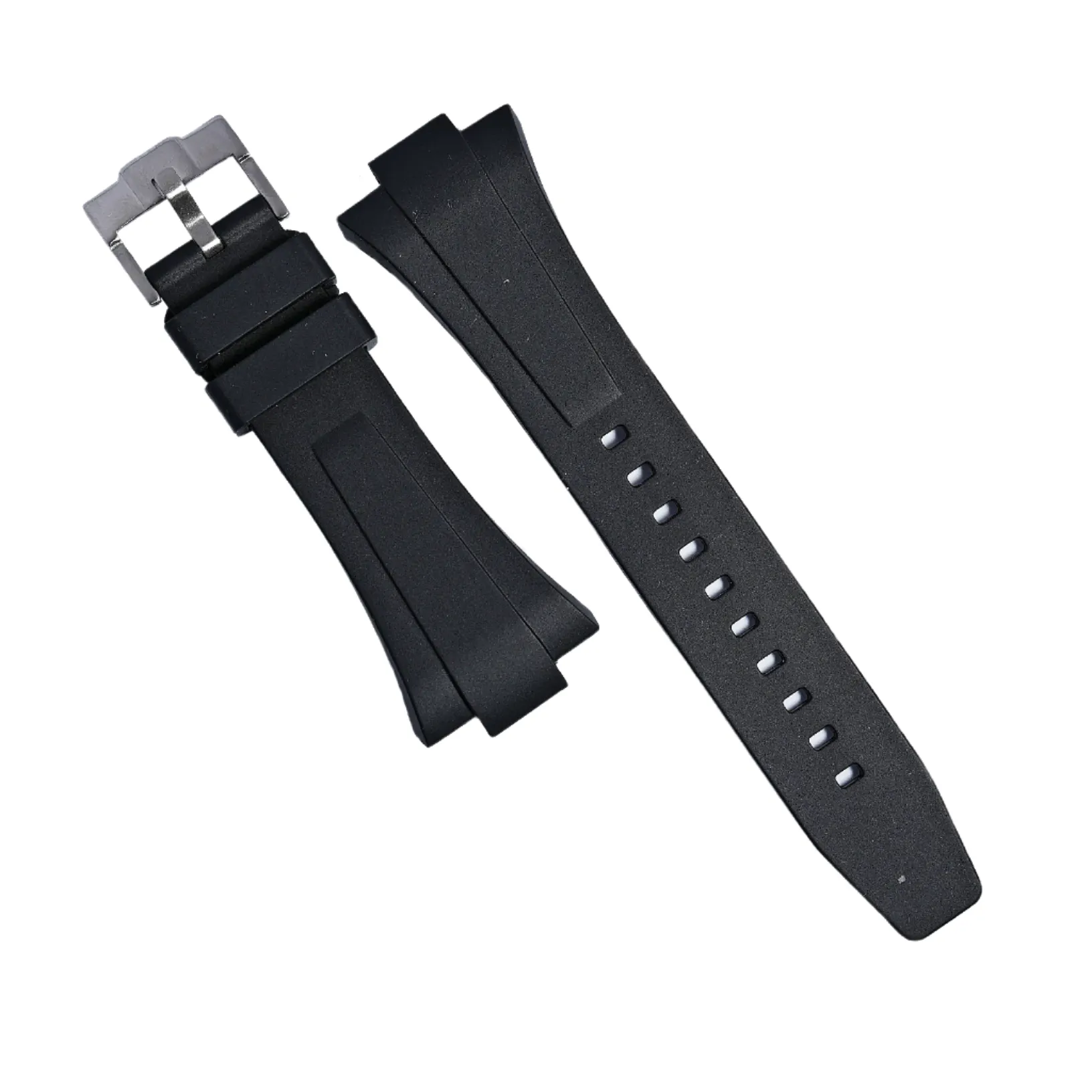 Flex Rubber Strap in Black for Tissot PRX