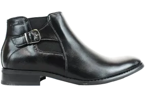 GINO PAOLI Side Buckle Black Boot