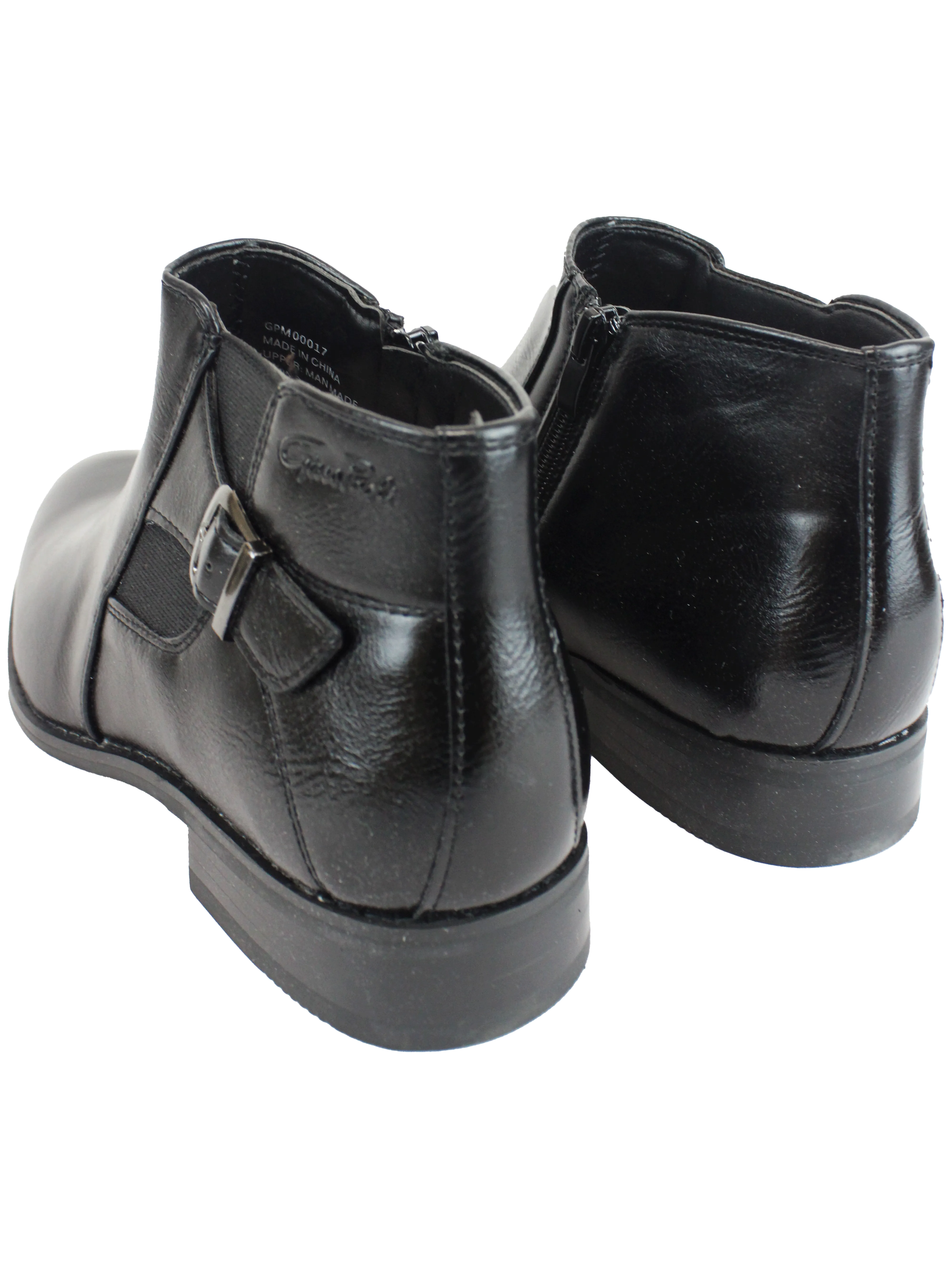 GINO PAOLI Side Buckle Black Boot