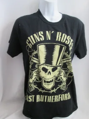 GUNS N ROSES EAST RUTHERFORD Rock Music Band Concert Black Tee T-Shirt M Lifetime