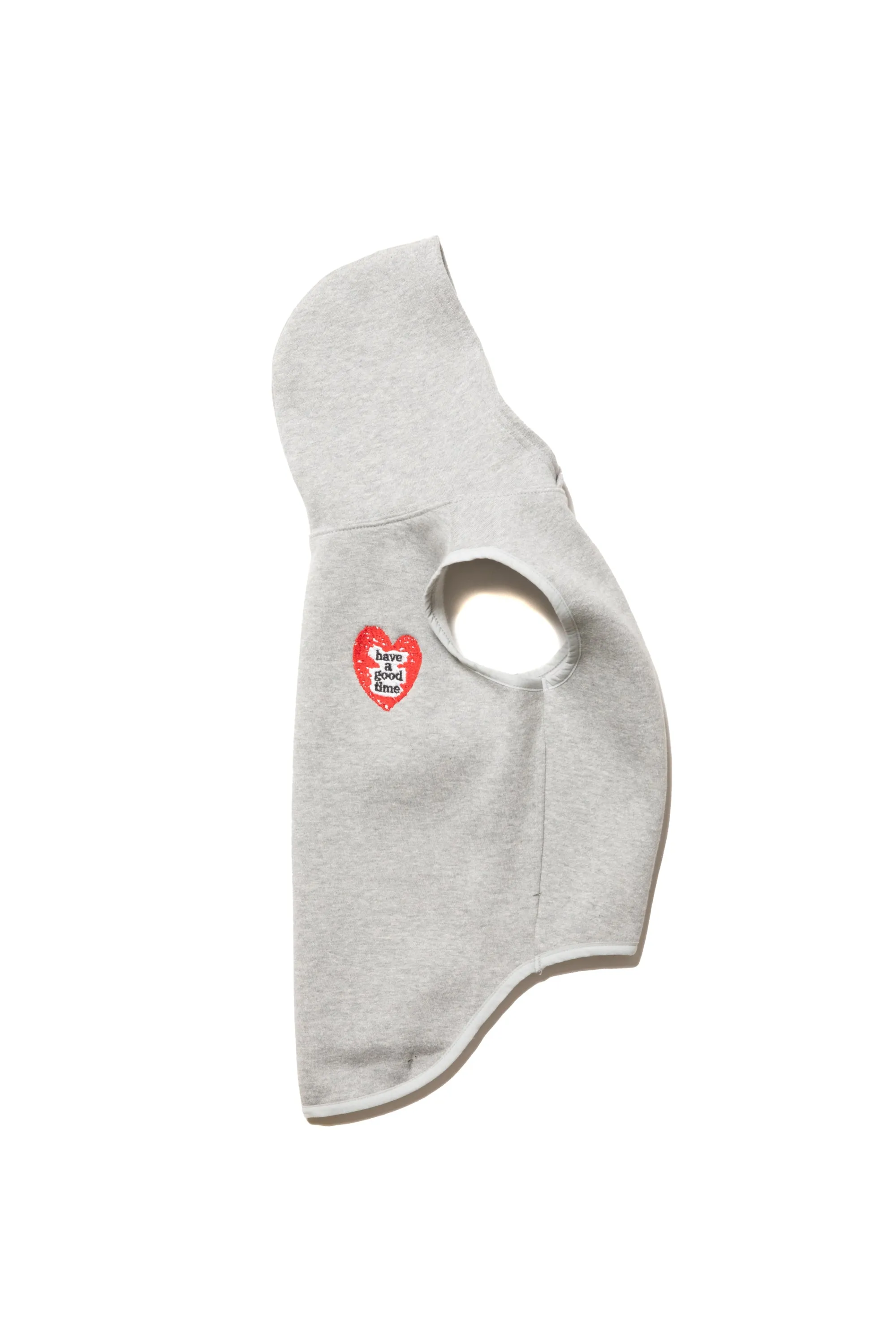 HEART LOGO EMBROIDERED DOG HOODIE HEATHER GRAY