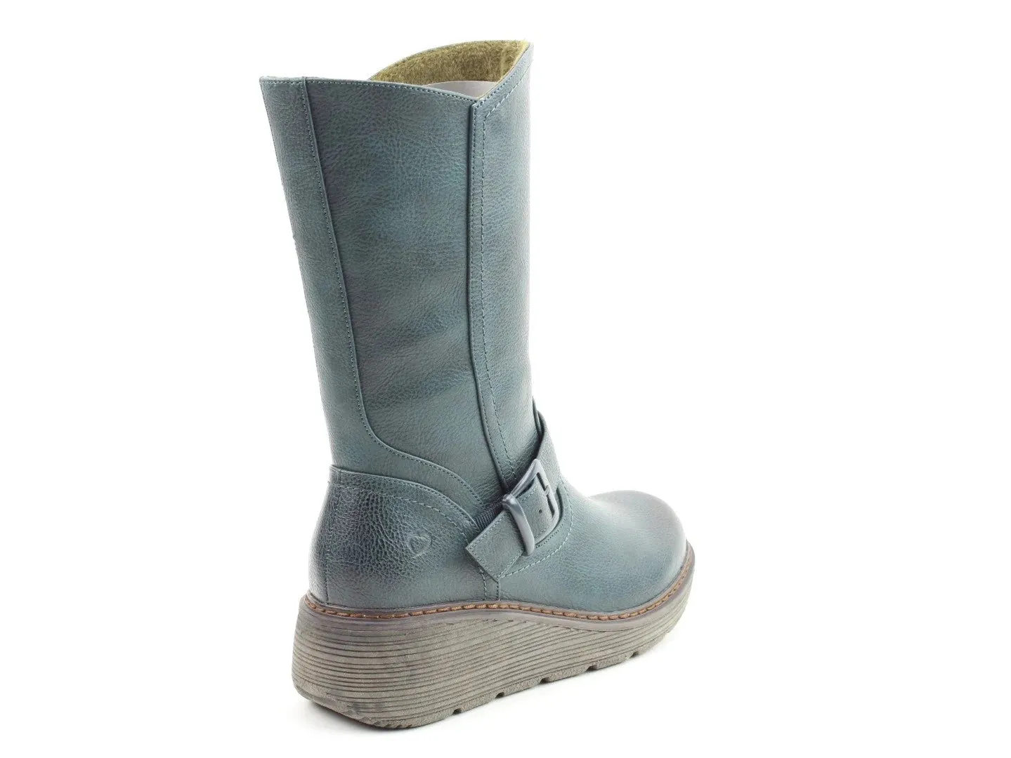 Heavenly Feet Vegan friendly Almond Boot-OCEAN BLUE