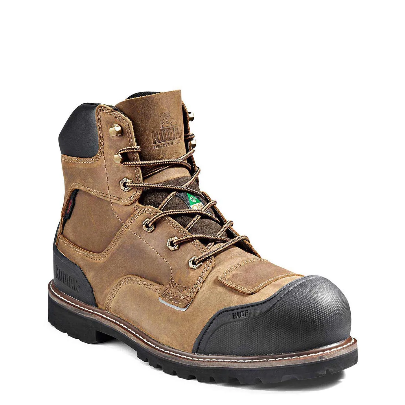 Kodiak Widebody Men's 6" Composite Toe Waterproof Work Boot KD0A4TGBBRN - Brown