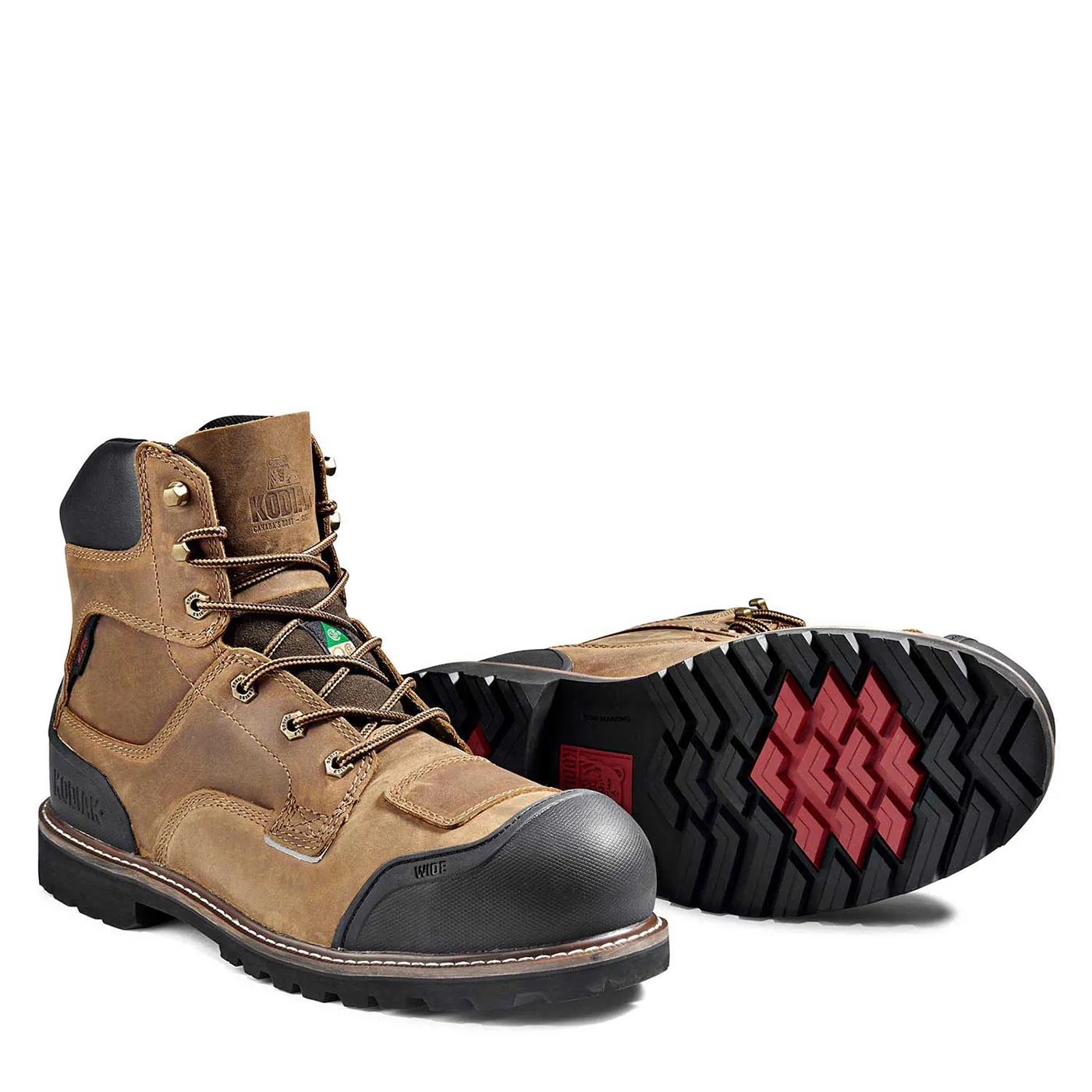 Kodiak Widebody Men's 6" Composite Toe Waterproof Work Boot KD0A4TGBBRN - Brown