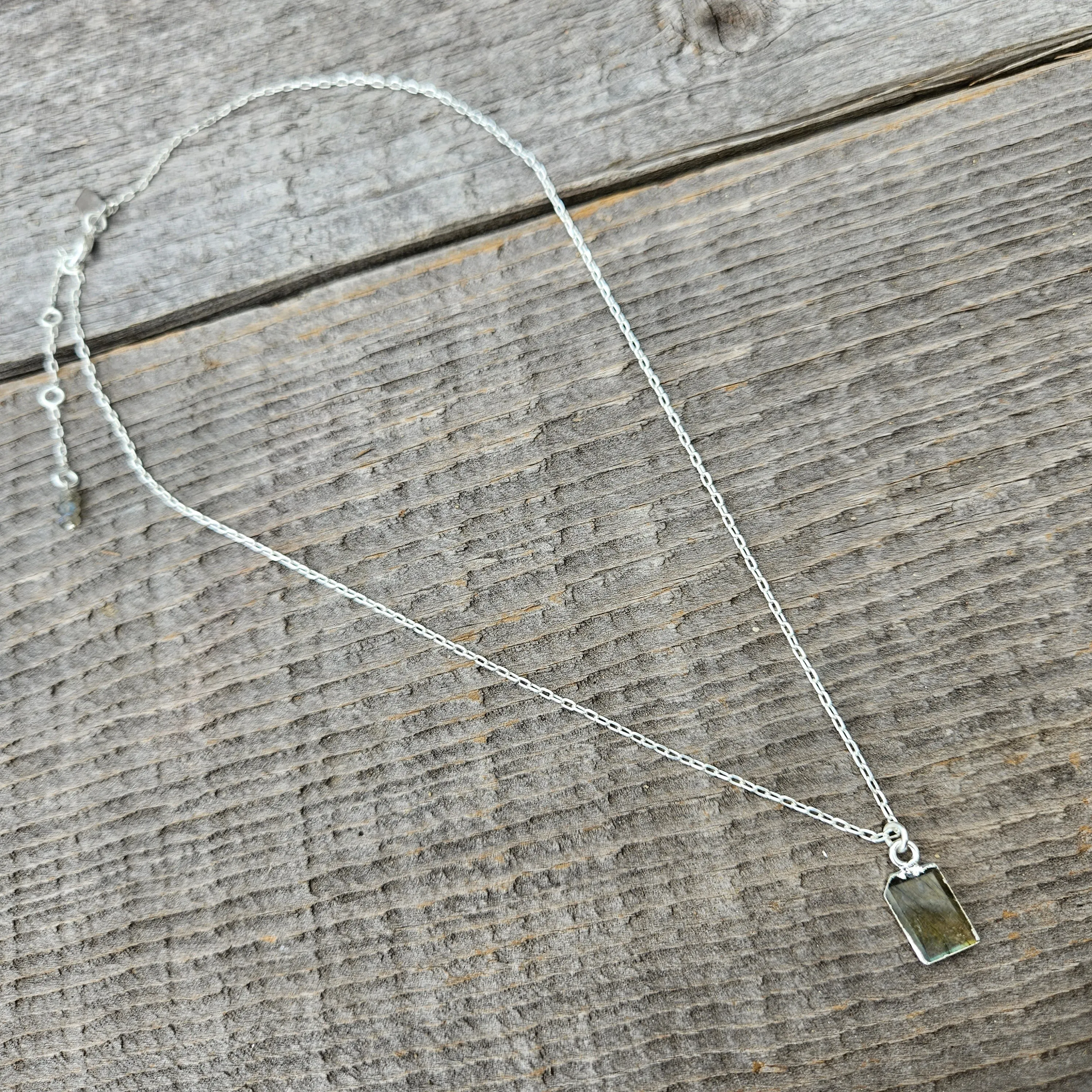 Labradorite Untetherd Soul Necklace - Silver