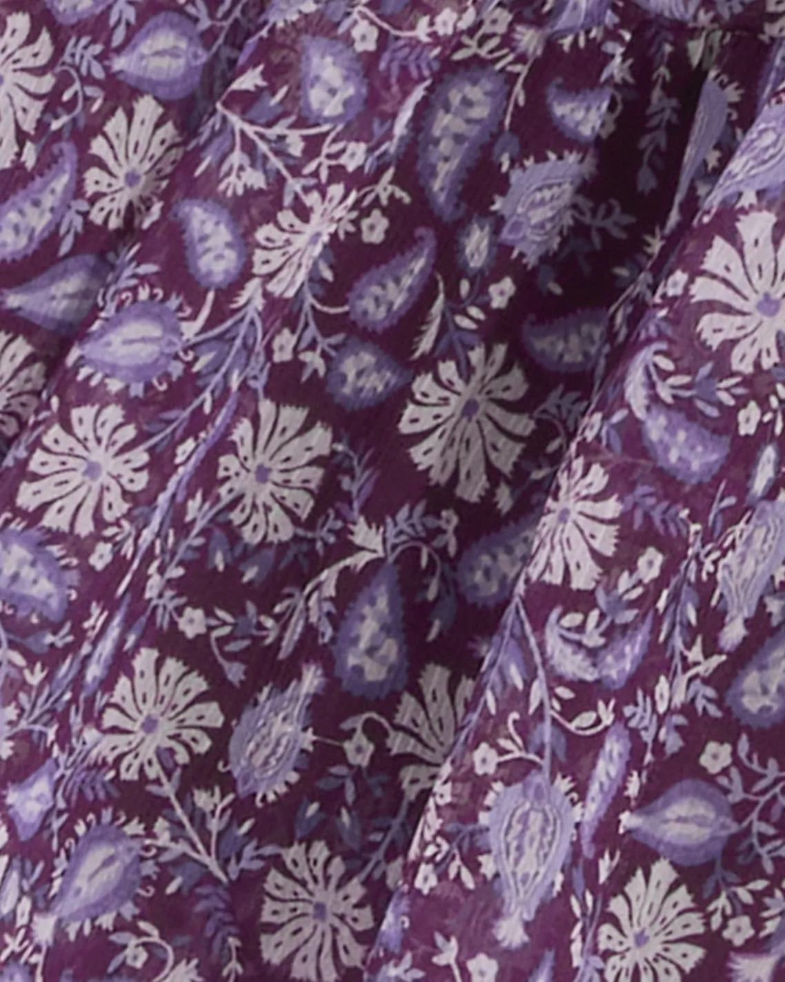 Lorrie Mini Dress in Violet Paisley