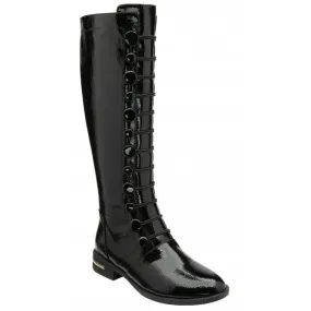 Lotus Black Patent Boots Lisa ULB 310