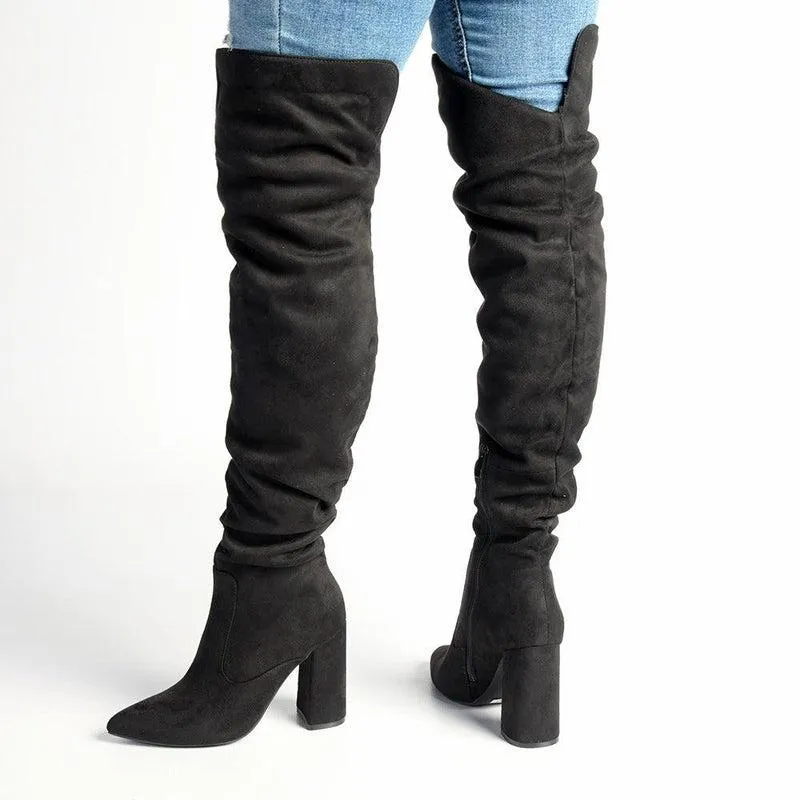 Madison Portia Long Boots - Black