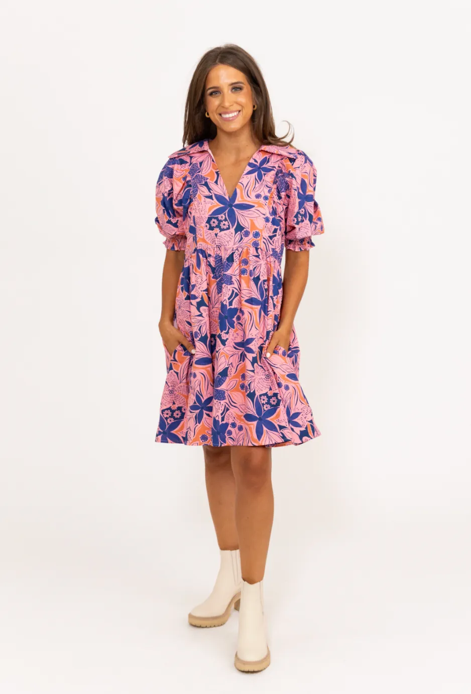 Marilyn Puff Sleeve Dress