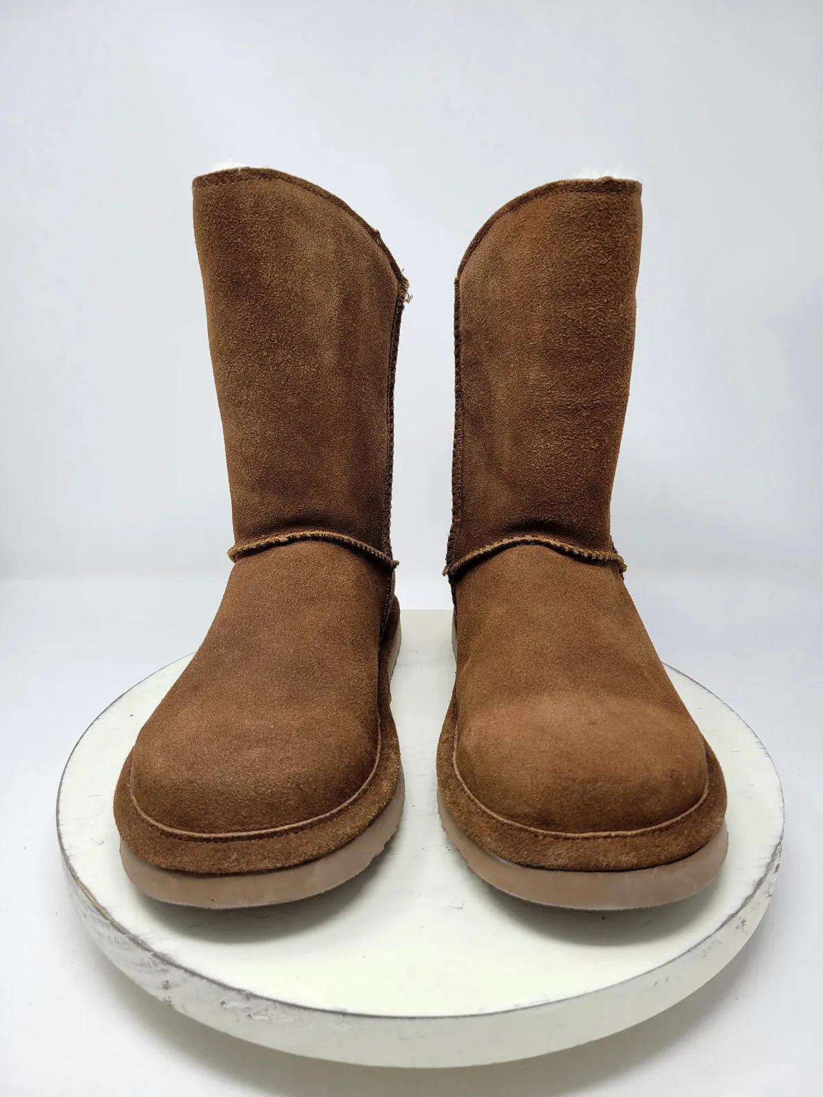 Old Friend Size 9 Tan Calf Flat Boots NWOB