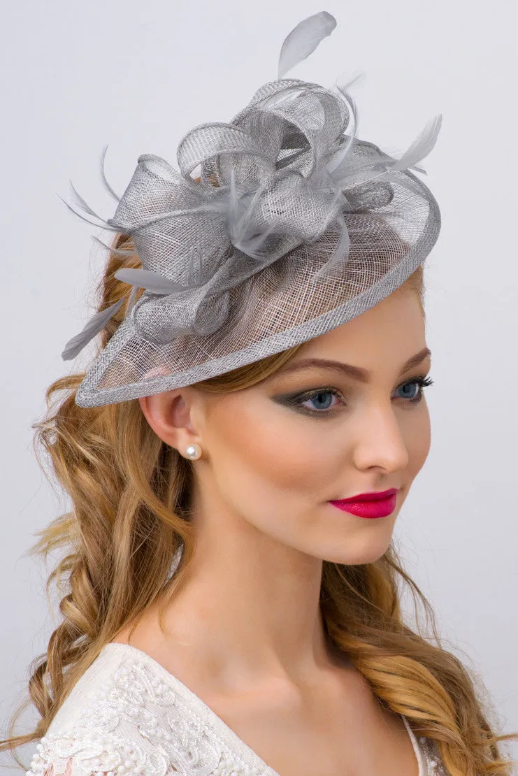 Penny Fascinator - Gray