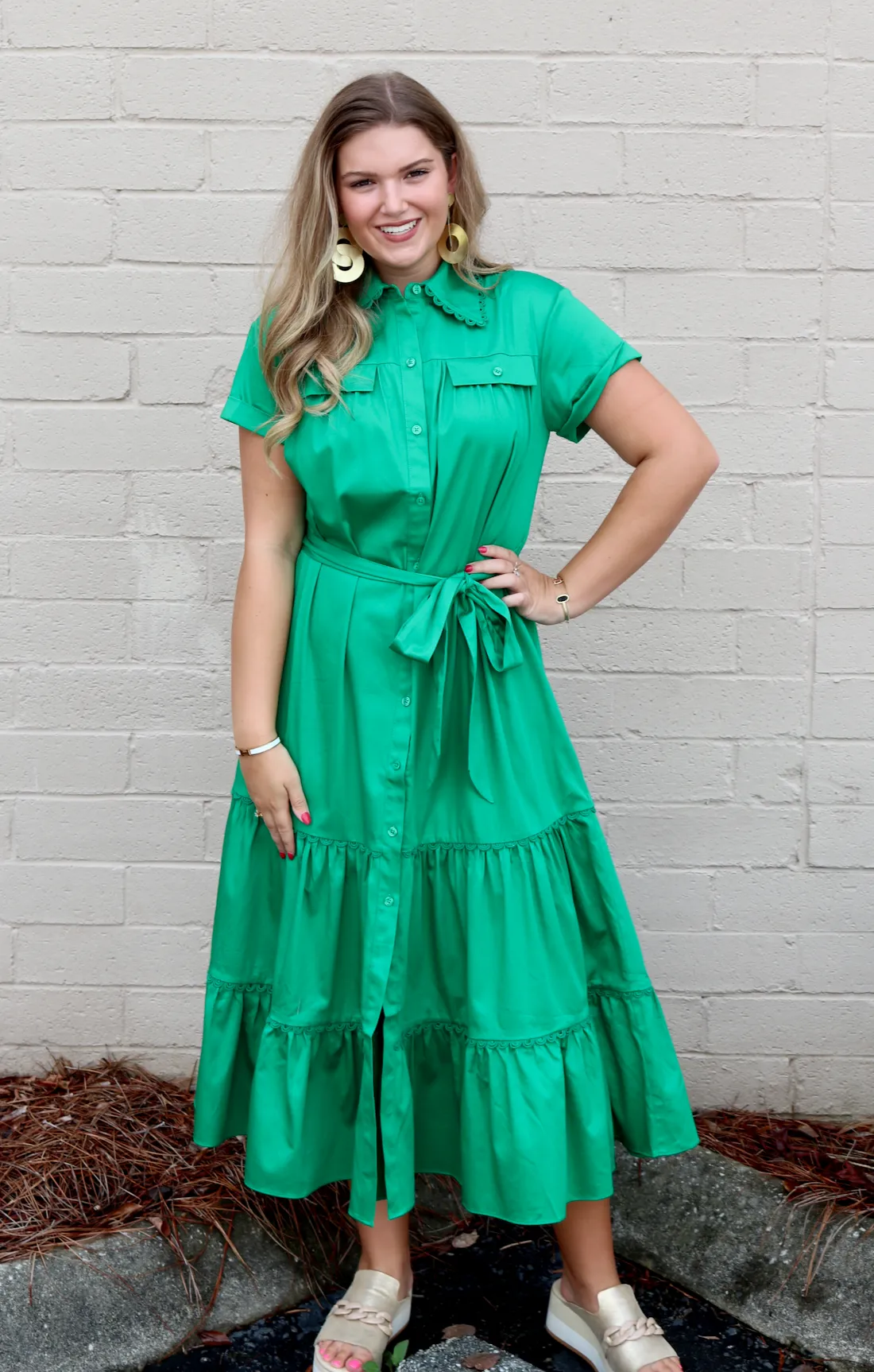 Rachel Dress | Emerald