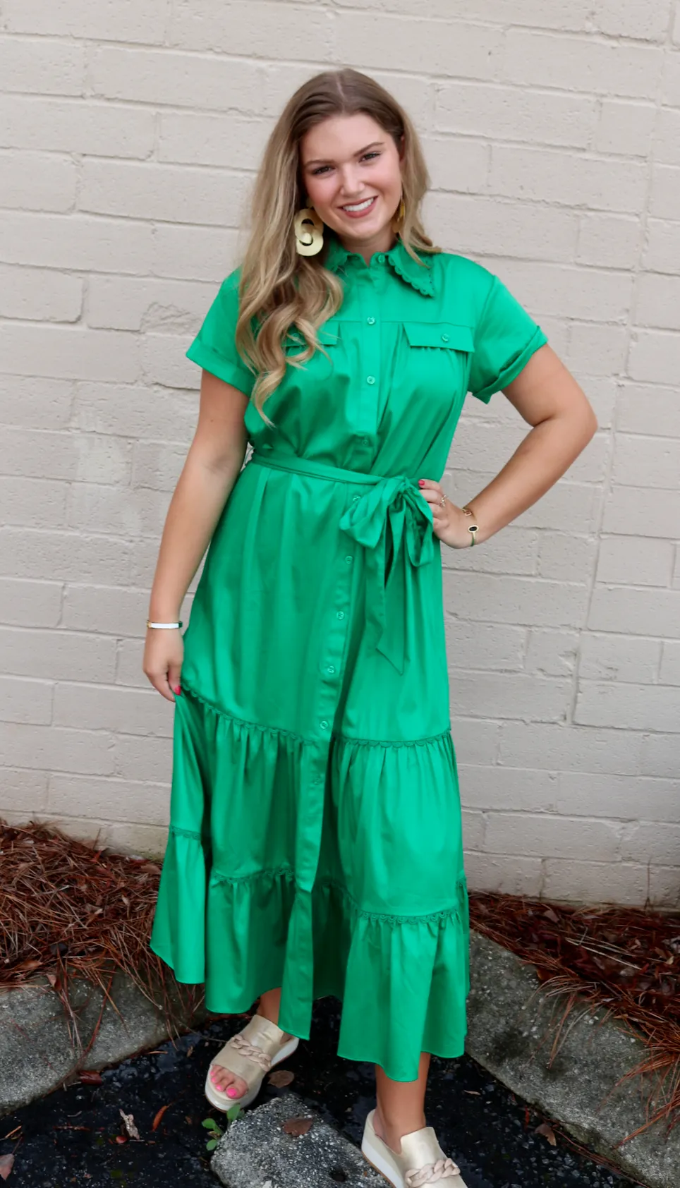 Rachel Dress | Emerald