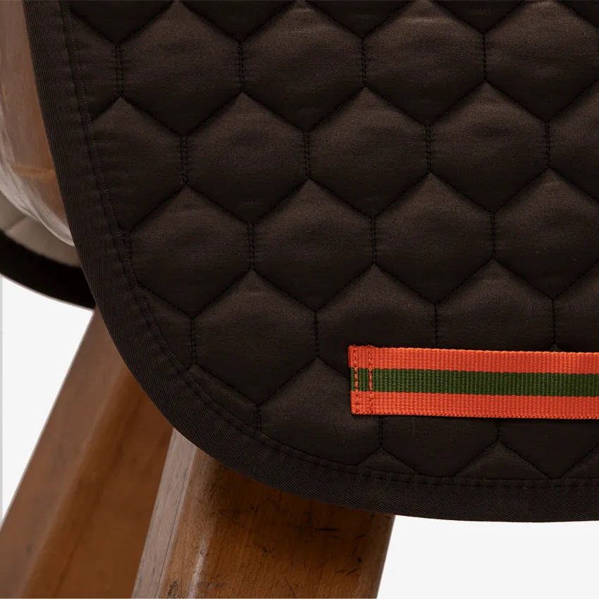 Saddle Pad Jumping in Brown with attachable Patches